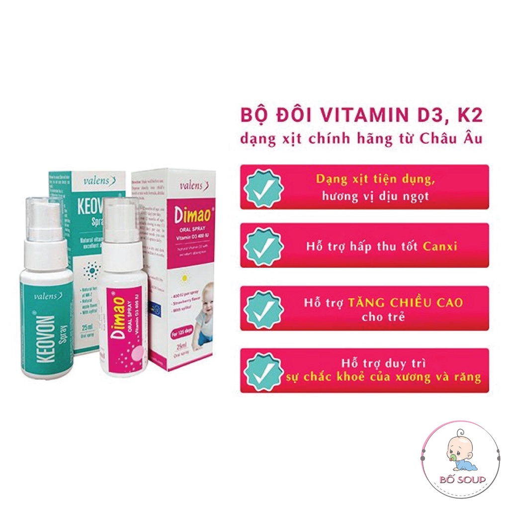 DIMAO VITAMIN D3 400 IU Dạng Xịt Nhập khẩu chính hãng