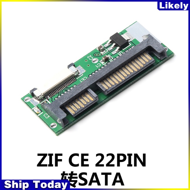 Bộ Chuyển Đổi Ổ Cứng SSD 1.8 &quot;ZIF / LIF CE HDD Sang 7 + 15 22-pin SATA Cho Toshiba Và Samsung SSD