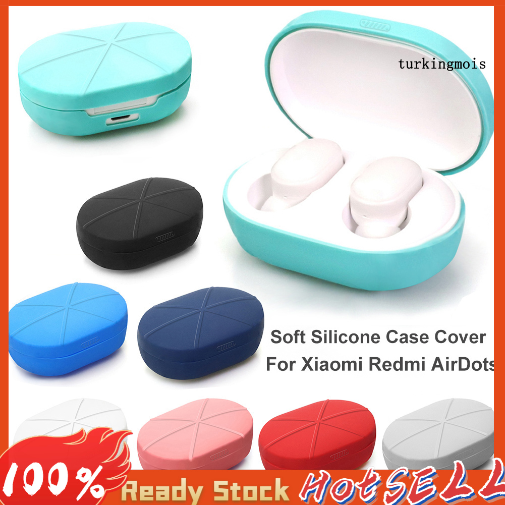 Silicone Vỏ Silicon Bảo Vệ Hộp Sạc Tai Nghe Bluetooth Xiaomi Redmi Airdots