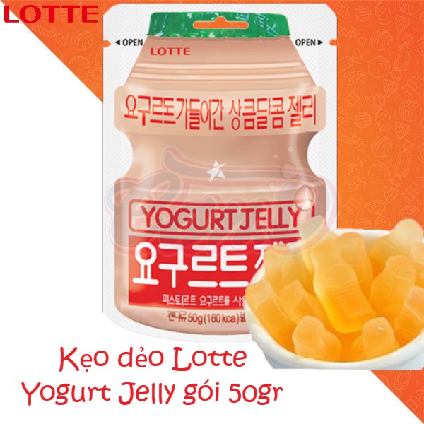 Kẹo dẻo Lotte Yogurt Jelly gói 50gr