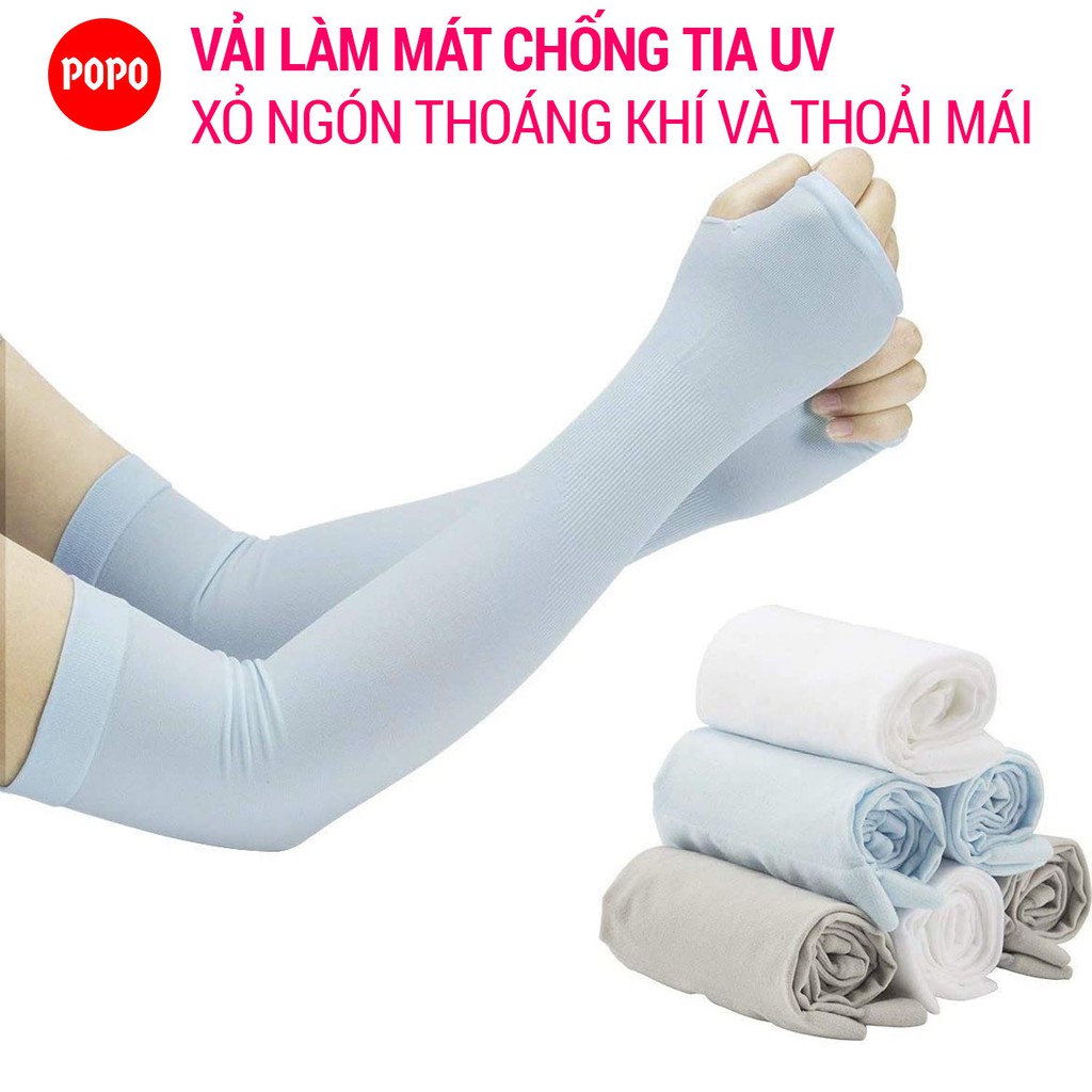 Ống tay chống nắng xỏ ngón, chống tia UV POPO đa năng dùng cho các hoạt động thể thao dã ngoại