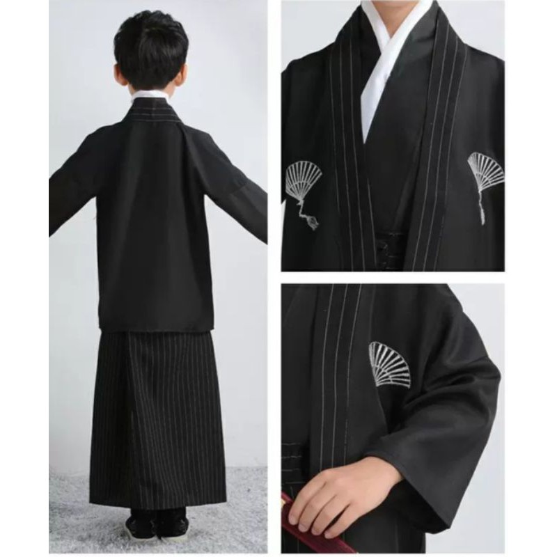 (CÓ SẴN) Trang Phục Kimono Cho Bé Trai, Bộ Yukata Trẻ Em Nhiều Màu Sắc