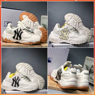 Giày ML B NY Đế nâu Chữ đen Chữ vàng  [Đế tách, chữ IN 3D] tăng chiều cao Nam Nữ