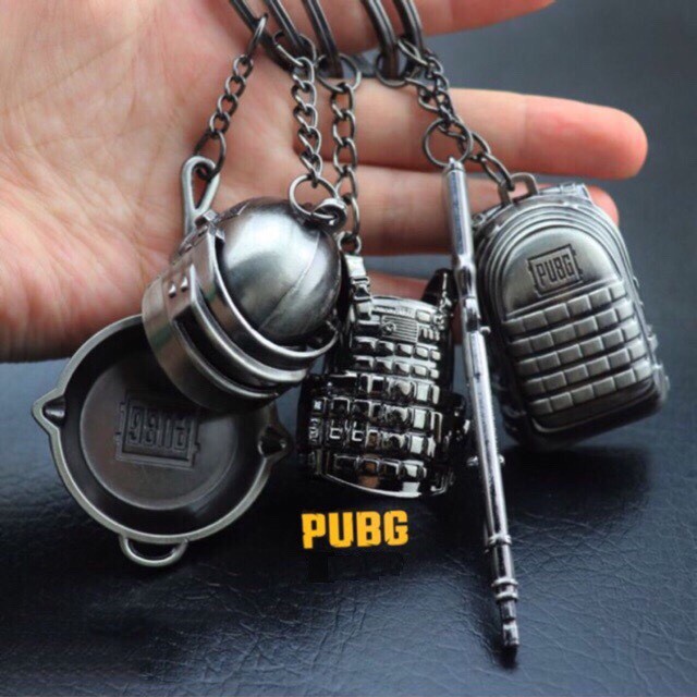 Móc khóa PUBG móc khóa dập logo PUBG màu sáng (ngẫu nhiên)