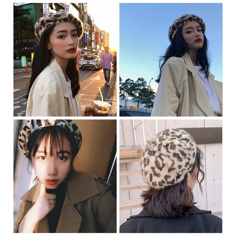 Mũ Beret Mềm Mại Phong Cách Pháp Cổ Điển Thời Trang Mùa Đông Cho Nữ