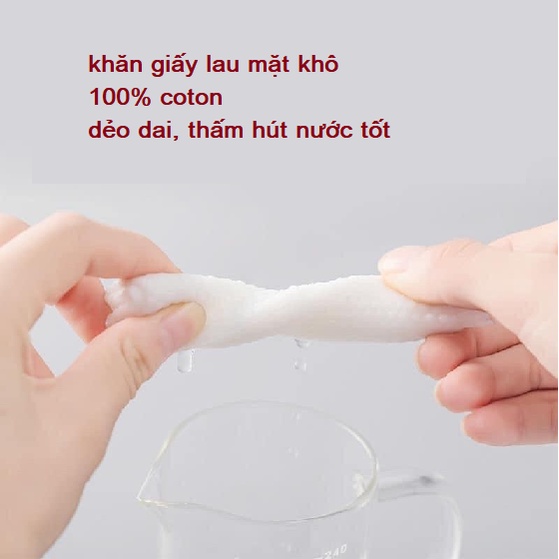 Cuộn Khăn lau mặt khô, tẩy trang t úi trái đào tiện lợi dùng 1 lần bằng cotton tự nhiên GD520-khandao