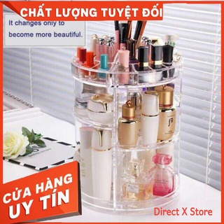 ❄ Khay đựng mỹ phẩm, kệ mỹ phẩm xoay 360⚡️𝐅𝐑𝐄𝐄 𝐒𝐇𝐈𝐏⚡️4 tầng, gọn gàng, chứa được nhiều đồ