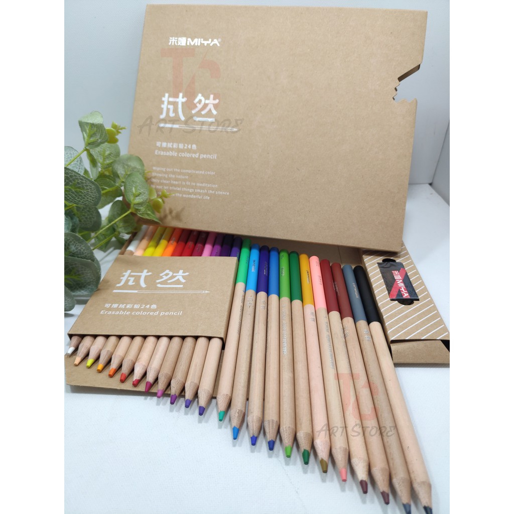 Màu chì Miya Erasable Coloured Pencil (set 24/36/48)