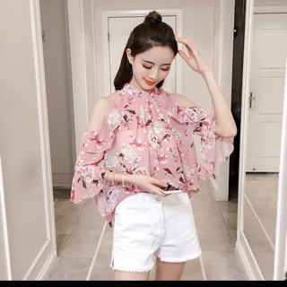 Áo rớt vai hoa🌸