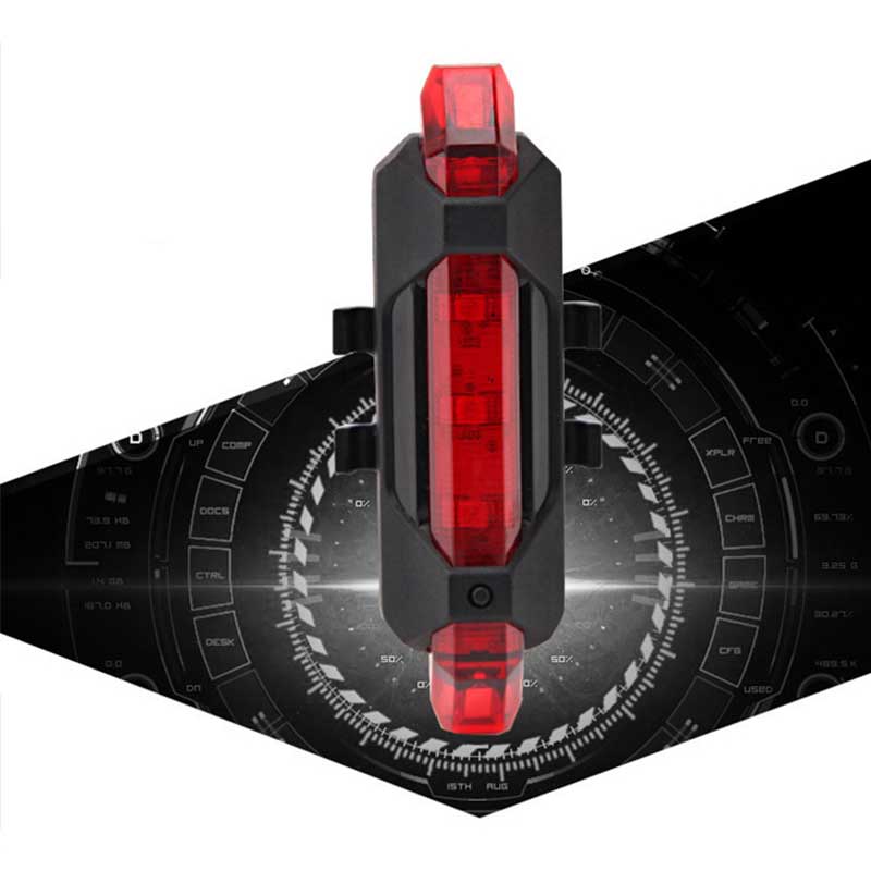 Bicycle Light LED Taillight Waterproof Rear Tail Safety Warning Cycling Light USB Rechargeable Light Mountain Bike Light