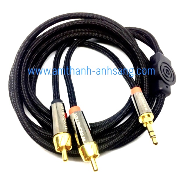 Dây 3.5mm ra hoa sen 01 dây monter phát nhạc laptop máy tính dài 2m
