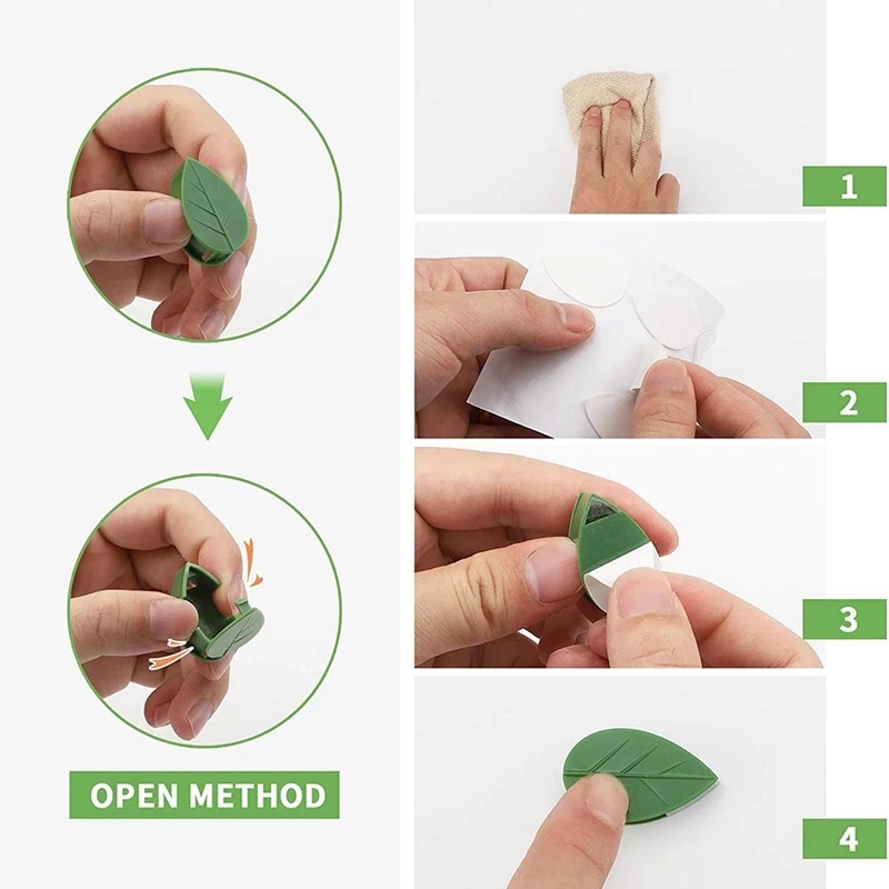 Set 10 Kẹp Cố Định Cây Leo Treo Tường Vô Hình Tiện Dụng