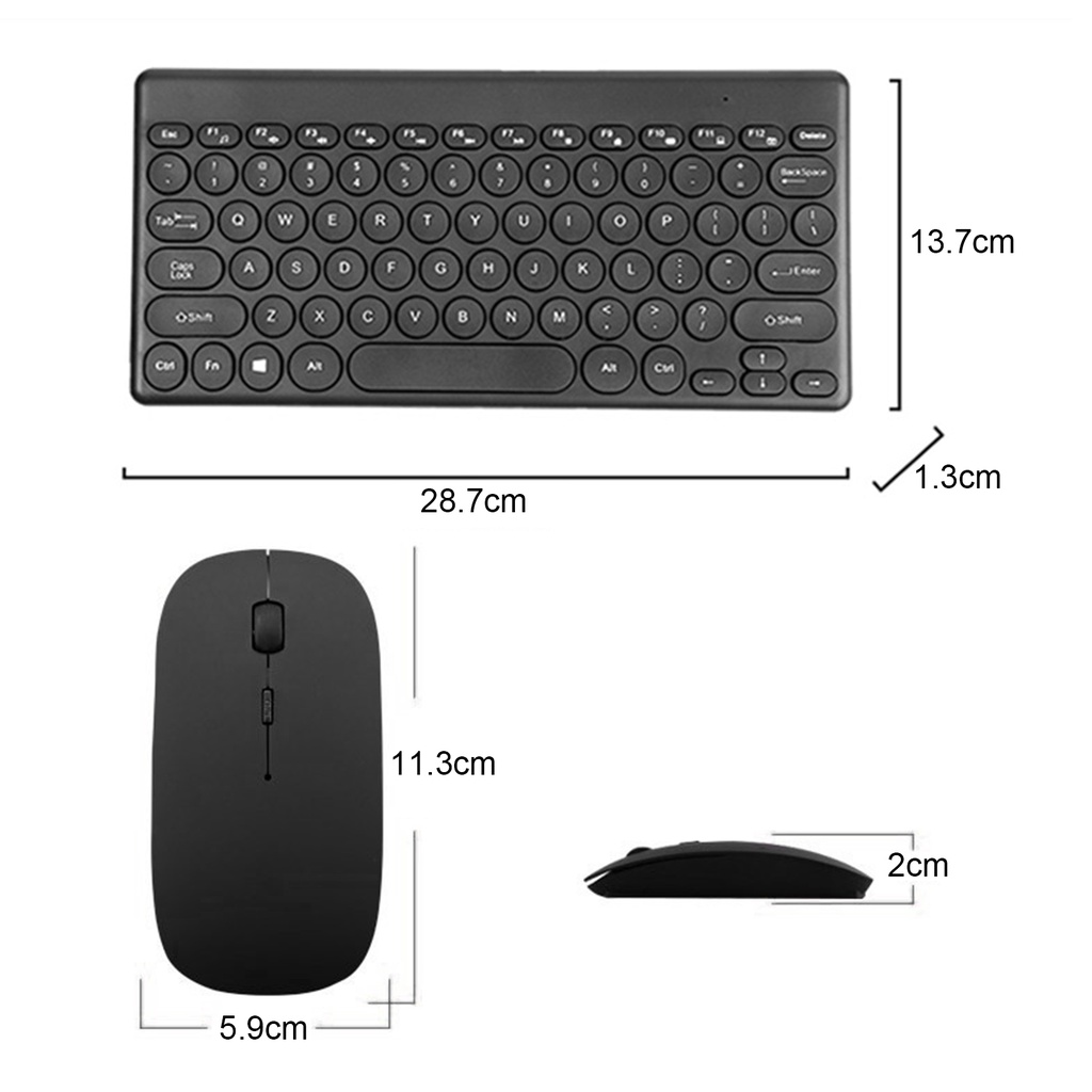 Bàn Phím Không Dây 169 2.4GHz Chống Trượt Và Giảm Tiếng Ồn