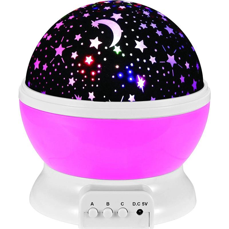 Đèn LED chiếu họa tiết trăng sao lãng mạn