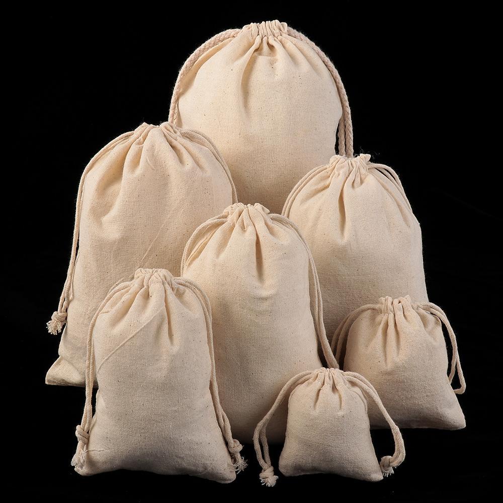 BORAG Túi Vải Lanh Cotton Đựng Trái Cây Tiện Lợi