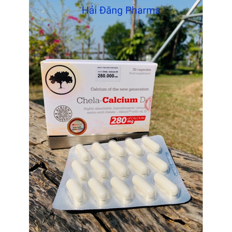 Chela Calcium D3. Bổ sung canxi cho bà bầu, cho bon bú, trẻ em trên 6 tuổi ( Hàng chính hãng)