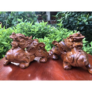 Tỳ Hưu Phong Thủy Gỗ Hương Tiêu Tà Tiến Của