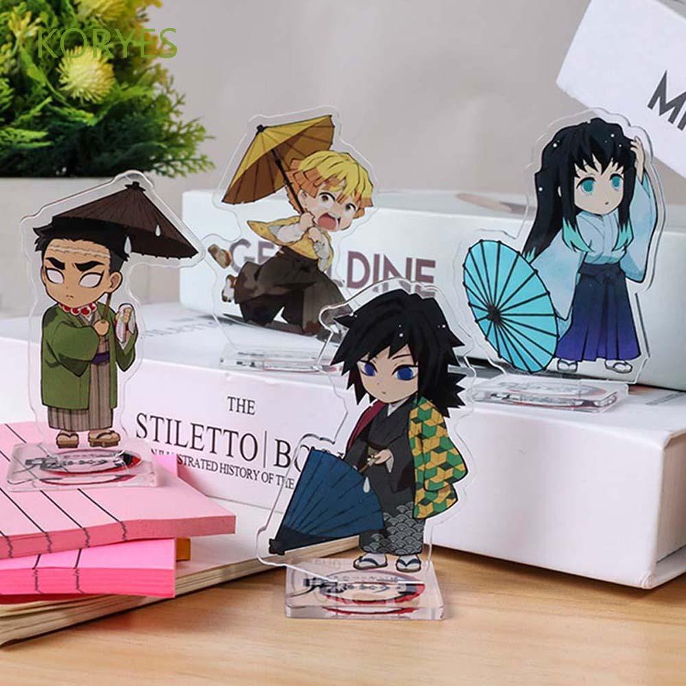 Mô hình nhân vật Kamado Tanjirou Kimetsu no Yaiba Tomioka Giyuu Kamado Nezuko để bàn trang trí