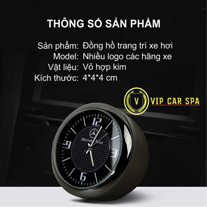 Đồng hồ trang trí ô tô, Đồng hồ trang trí xe hơi gắn taplo