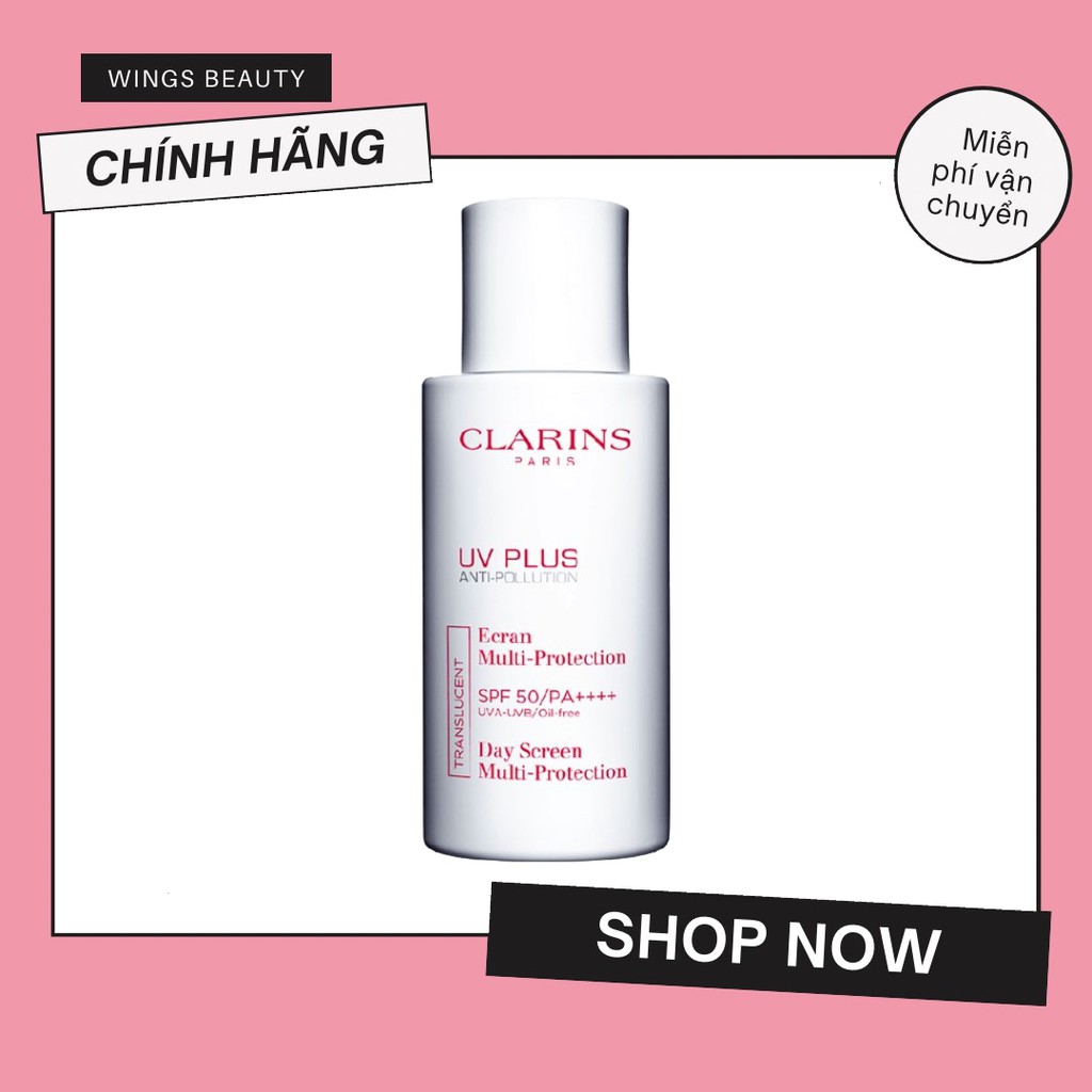 Kem chống nắng vật lí CLARINS - UV Plus Anti-Pollution SPF 50/PA++++ Oil-free Day Screen Multi-Protection