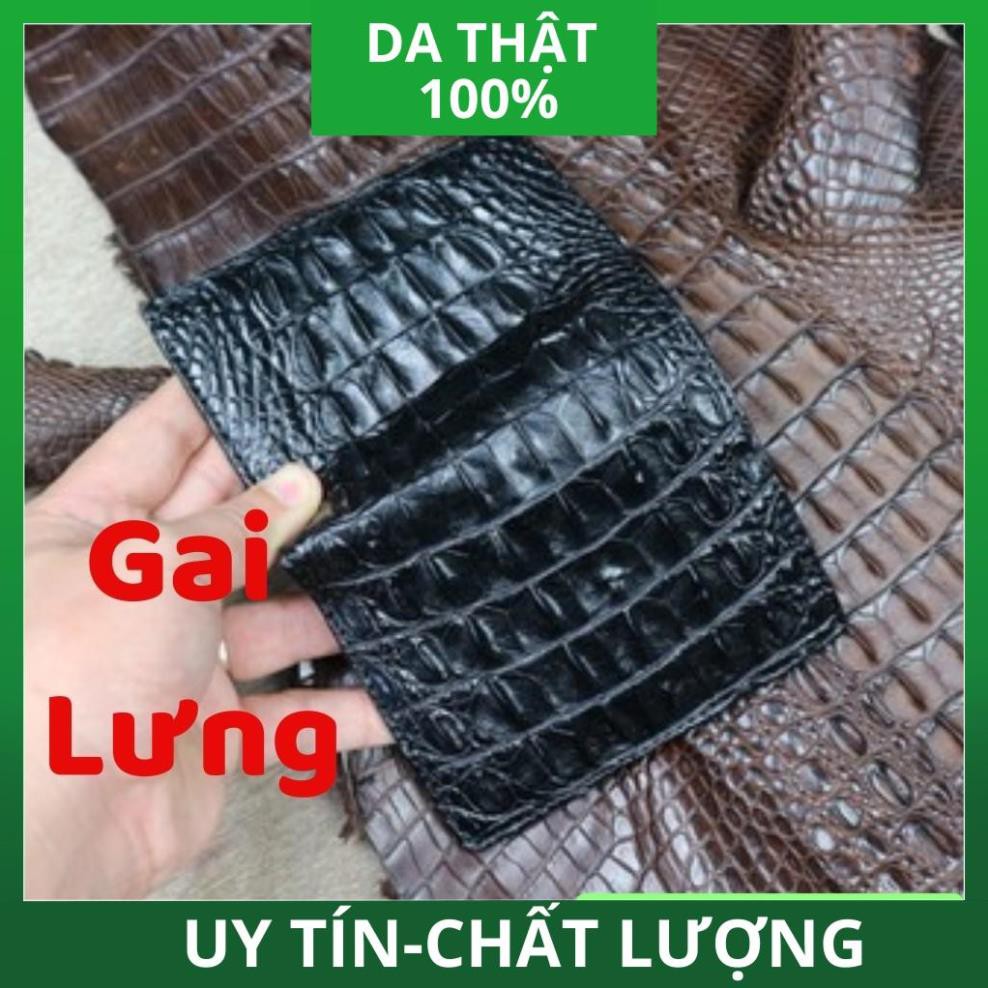 [ DA CAO CẤP ] Ví Da Nam Cá Sấu Cao Cấp Dáng Đứng 2 Mặt