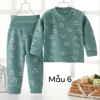 Bộ cotton cạp cao cho bé