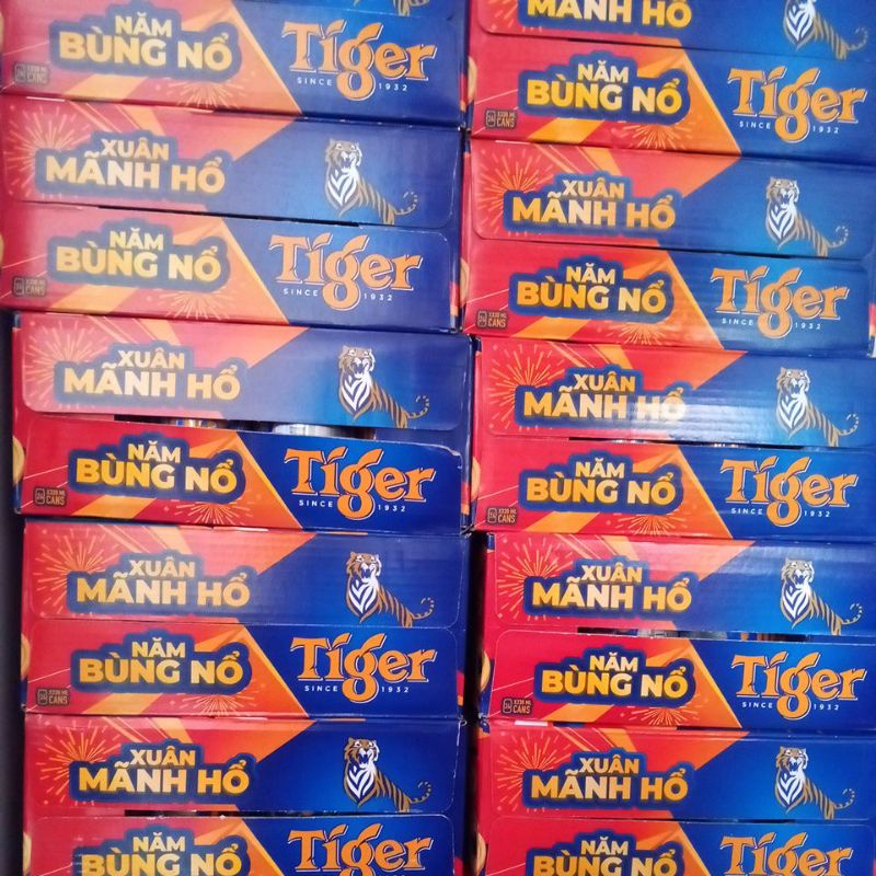 THÙNG 24LON BIA TIEGR 330ML