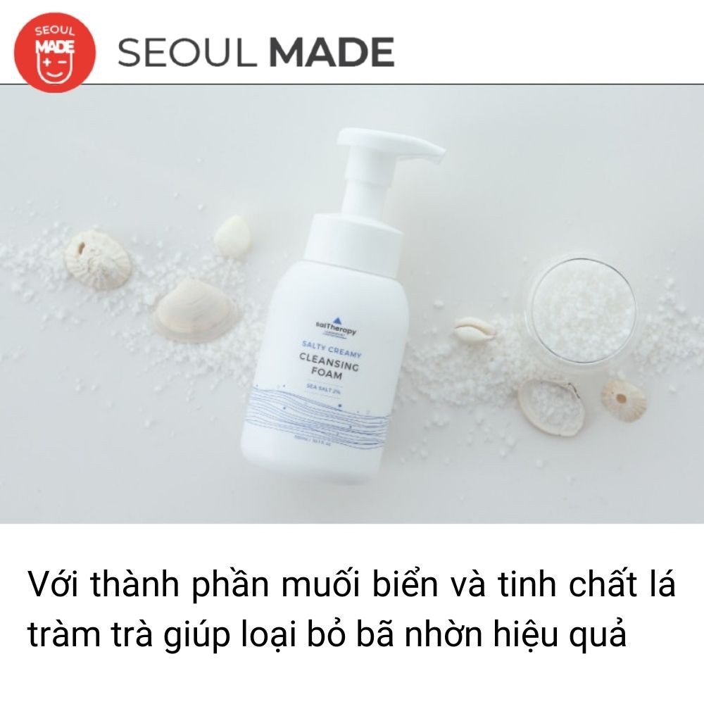 Sữa rửa mặt cho da nhạy cảm Saltherapy làm sạch sâu kiểm soát nhờn 300ml