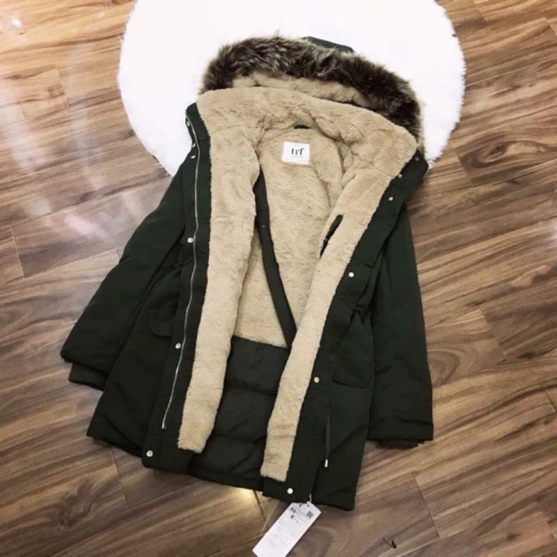 Áo khoác Parka đại hàn, hàng lót lông loại 1 chính hãng, có check mã vạch