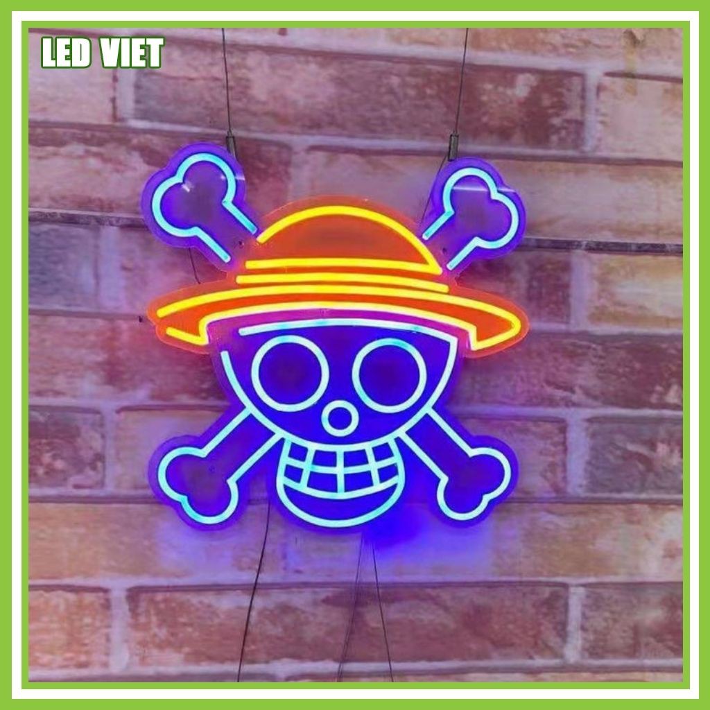 Đèn trang trí LED Neon hình Đầu Lâu Xương Chéo mã M30