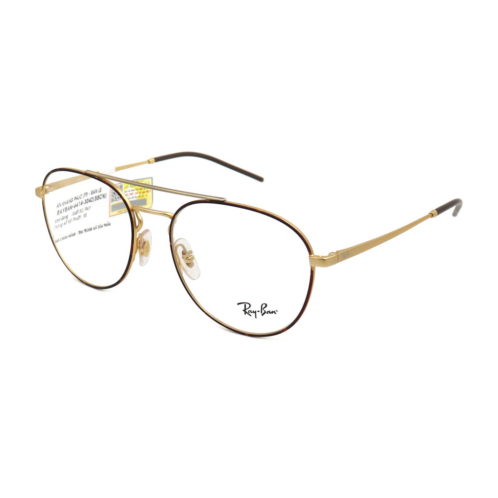 RB6414 3042-Gọng kính nam nữ Rayban chính hãng(55-16-140), thiết kế dễ đeo bảo vệ mắt