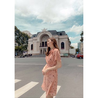 Đầm voan Jolie - Pink