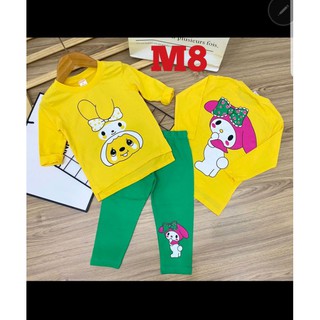 (20KG-40KG) BỘ ĐỒ TAY DÀI BÉ GÁI SIZE ĐẠI
