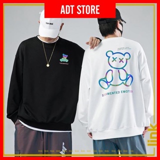 Áo sweater gấu teddy kaws phản quang 7 màu unisex