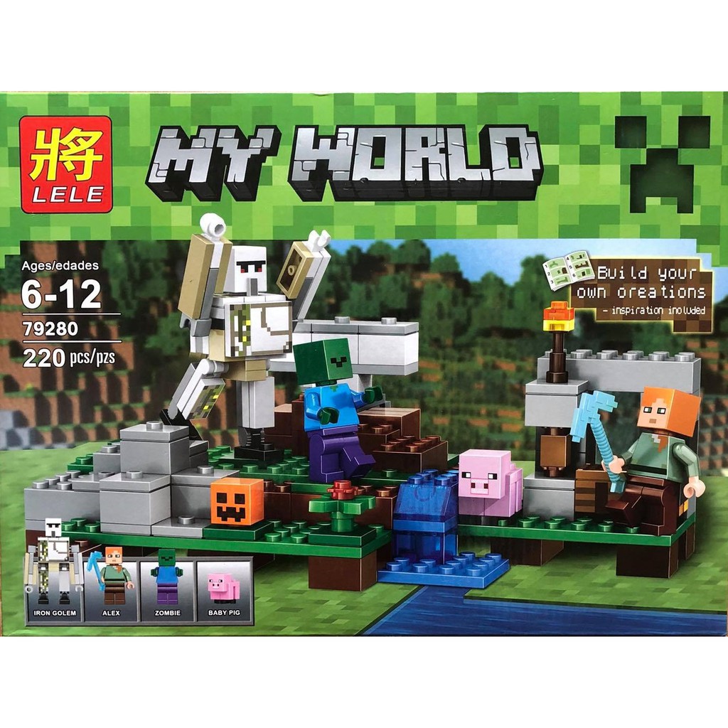 Lego Minecraft Hộ Vệ Sắt Khổng Lồ [220 Mảnh Ghép]