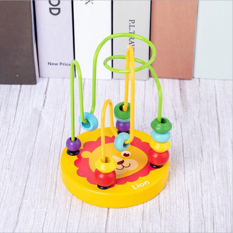 Bộ đồ chơi gỗ  6 món giúp phát triển thông minh cho bé 1 tuổi 2 tuổi 3 tuổi, Bộ đồ chơi Montessori