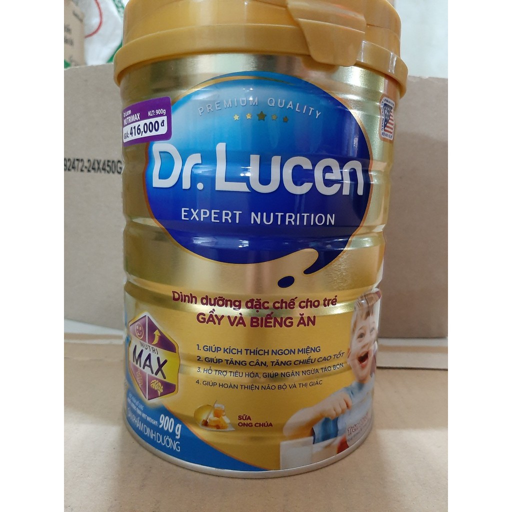 Sữa bột Dr. Lucen NutriMax 900G cho trẻ gầy và biếng ăn
