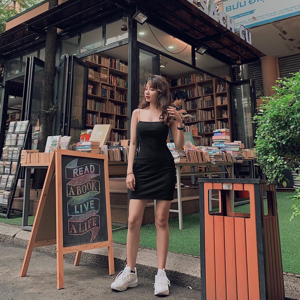 Đầm thun 2 dây ôm body cực chuẩn - 25 store