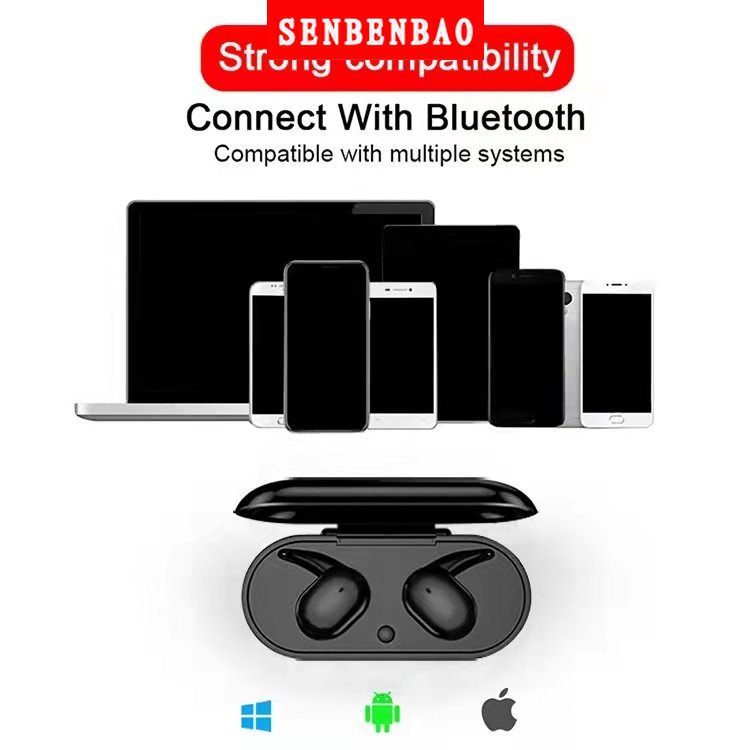 Tai Nghe Y30 / Y50 TWS Bluetooth Không Dây Có Mic Và Phụ Kiện