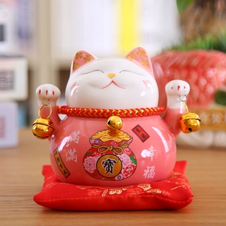 Ống Heo Tiết Kiệm Hình Mèo May Mắn Dễ Thương