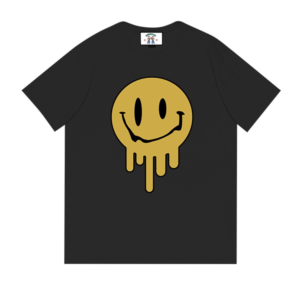 Áo phông mặt cười chảy, áo thun unisex, chất cotton thoáng mát, form rộng, Dorystore