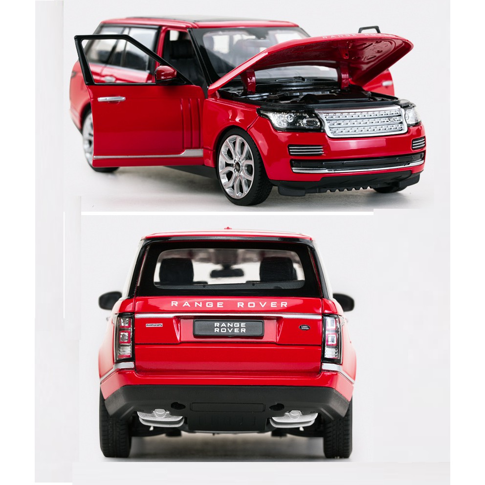 Xe mô hình ô tô Range Rover SV Autobiography Rastar tỷ lệ 1:24 xe bằng kim loại mở cửa đồ chơi trẻ em