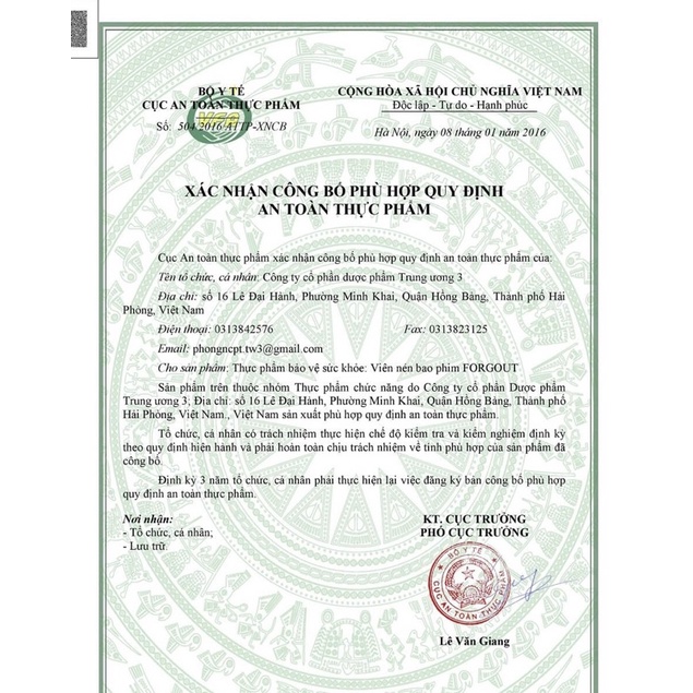 ✅ FORGOUT xua tan nỗi lo bệnh Gout