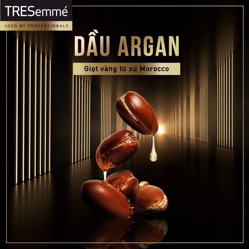 Dầu Gội TRESemmé Keratin Smooth Tinh dầu Argan và Keratin vào nếp suôn mượt gội 850g