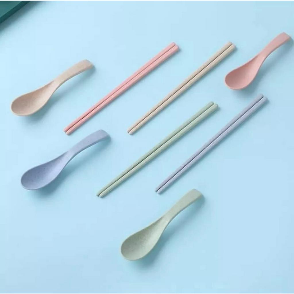 Bộ Chén Đĩa Bát  Đựng Thức Ăn AC Decor Chất Liệu Lúa Mạch Màu Sắc Tươi Mới, Bát Đựng Thức Ăn Đa Năng