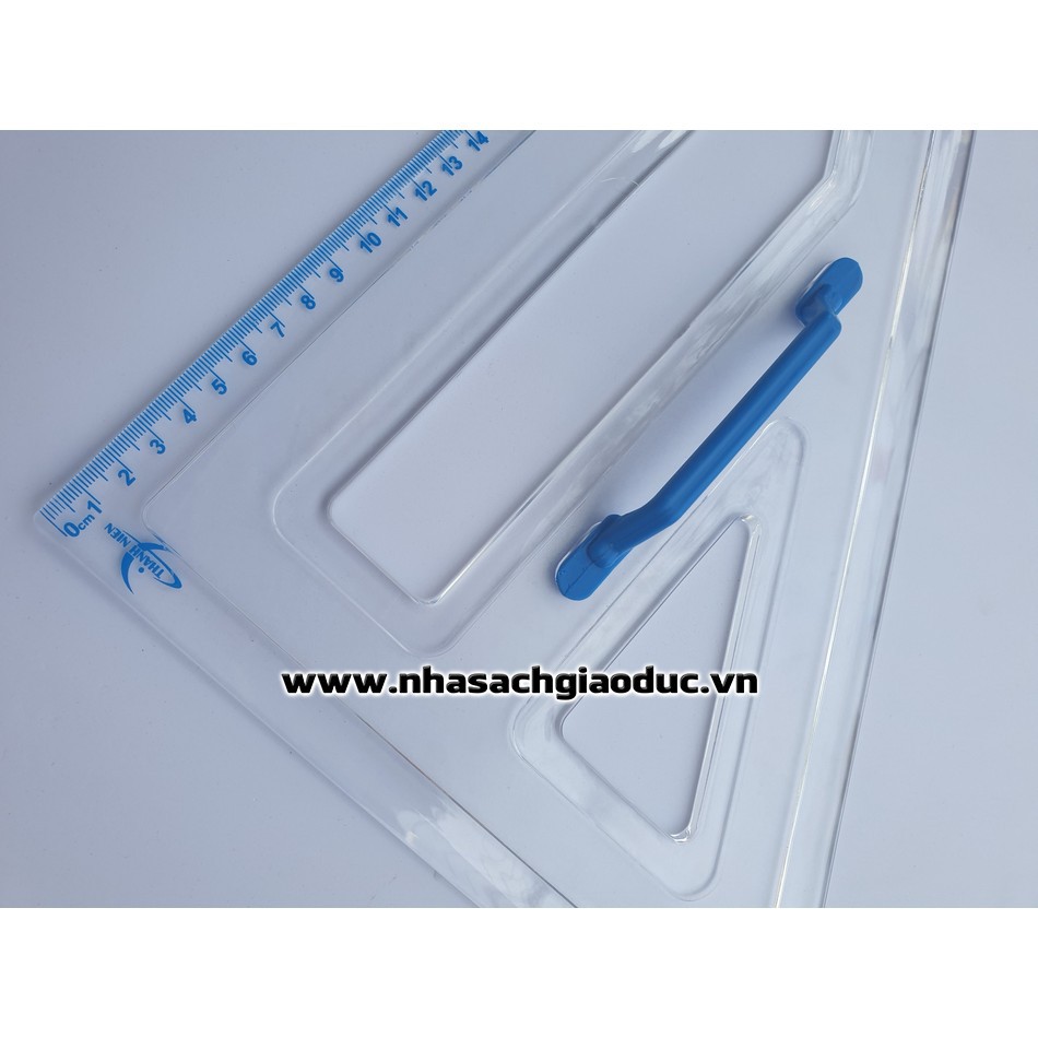 Thước Eke nhựa 60 độ giáo viên - có tay cầm