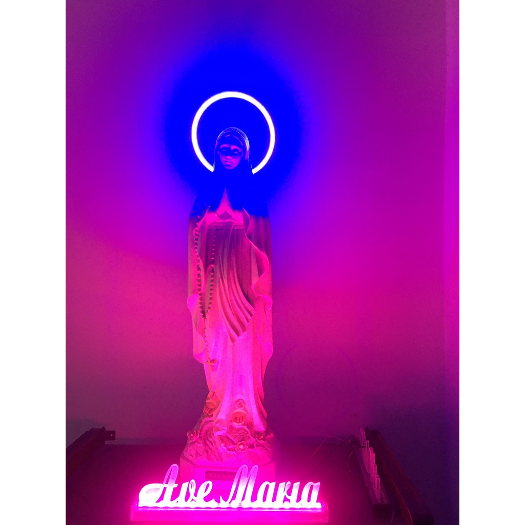 Vòng đèn neon led  trang trí tượng thờ có kèm nguồn