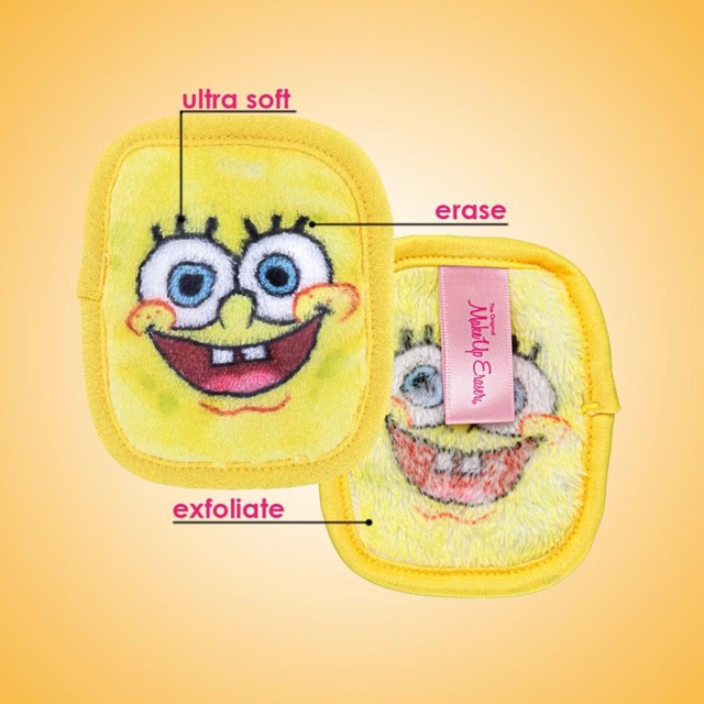 Set 7 khăn tẩy trang mini MakeUp Eraser SpongeBob