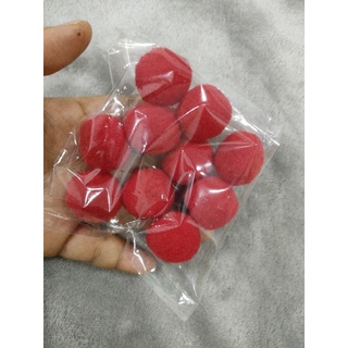 bom bom 2,5 cm ( pom pom )bông len mịn