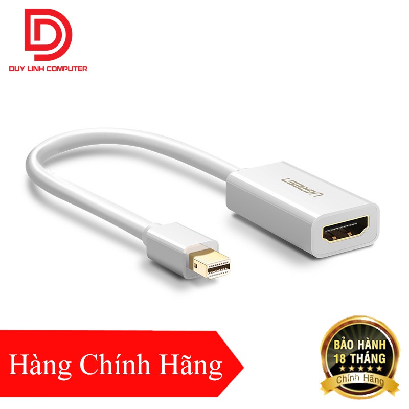 Cáp Chuyển Mini Displayport Sang HDMI UGREEN 10460 - Thunderbolt To HDMI - Hàng Chính Hãng